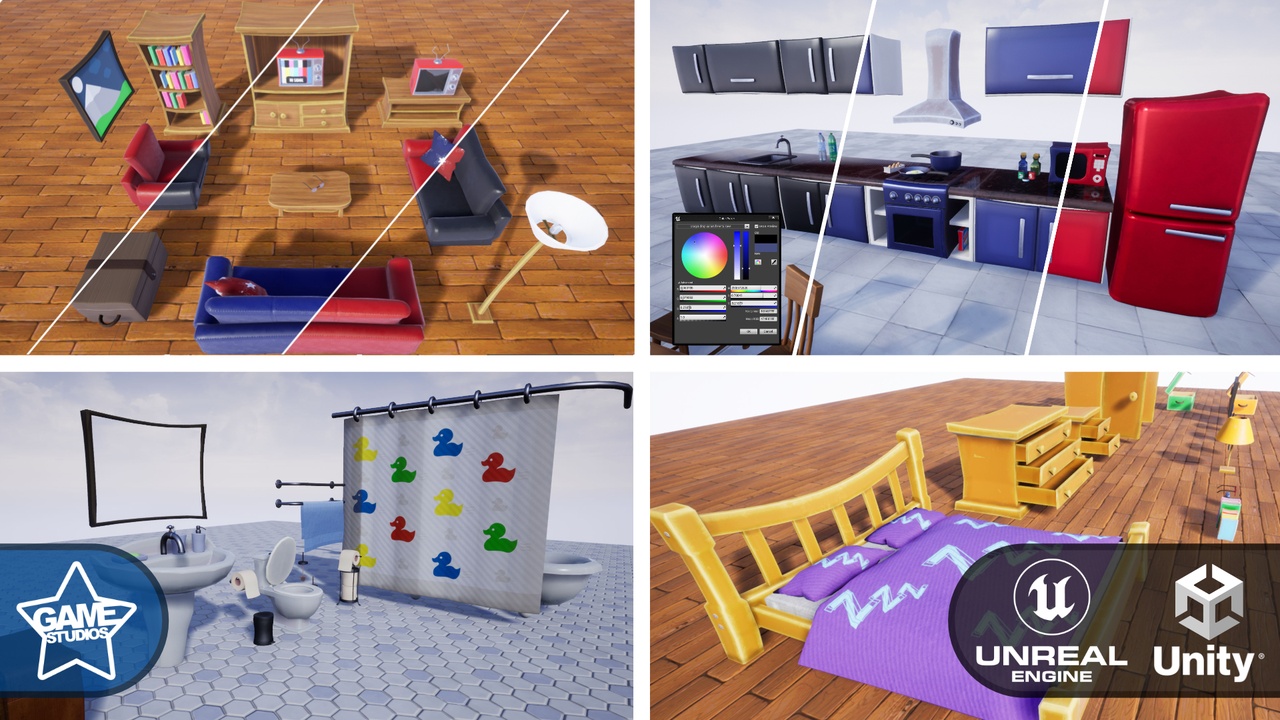 Media 1 for listing Stylized Furniture Bundle (Stylised Furniture)
