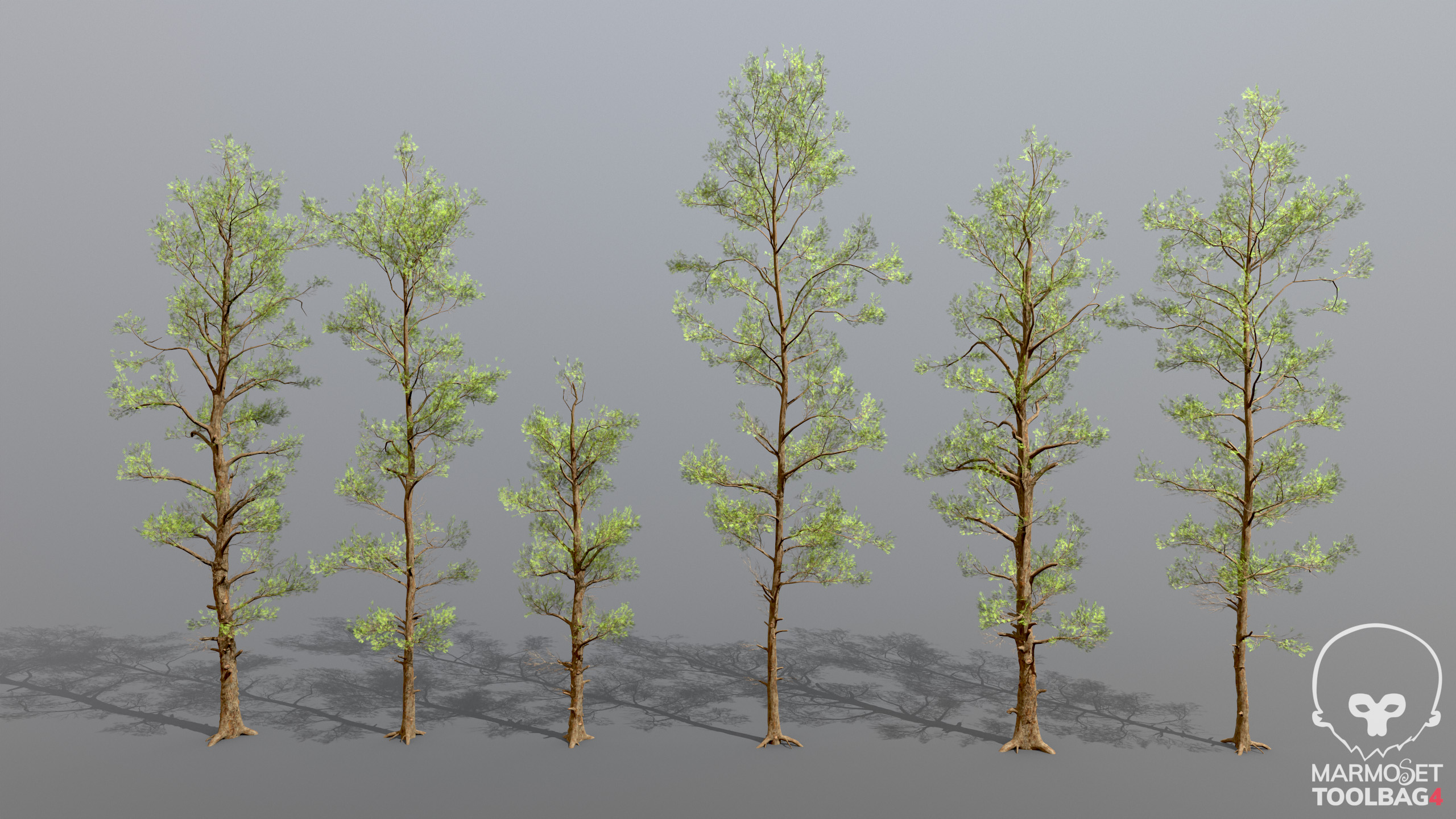 Pine low poly trees pbr | Fab
