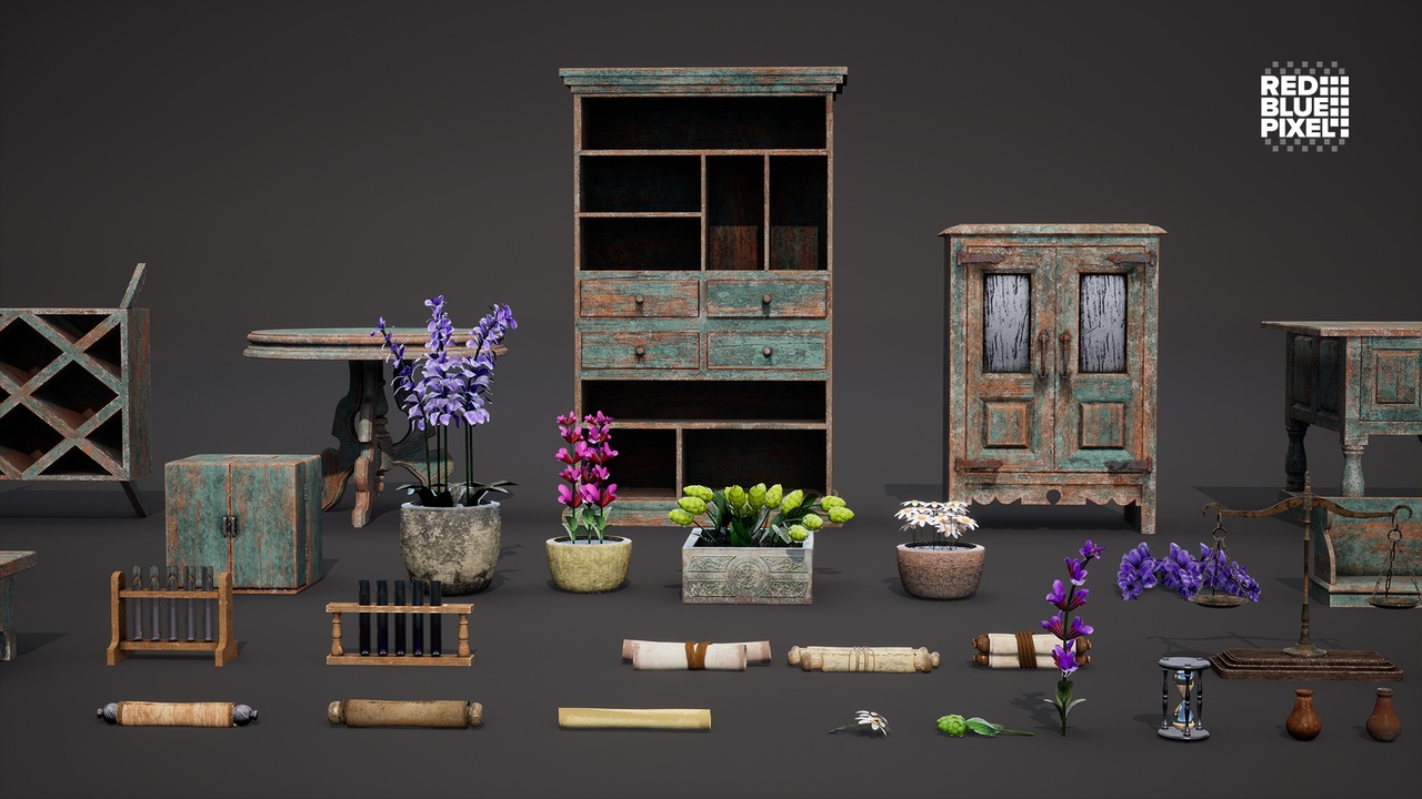 Media 1 for listing Medieval Alchemist Accessories