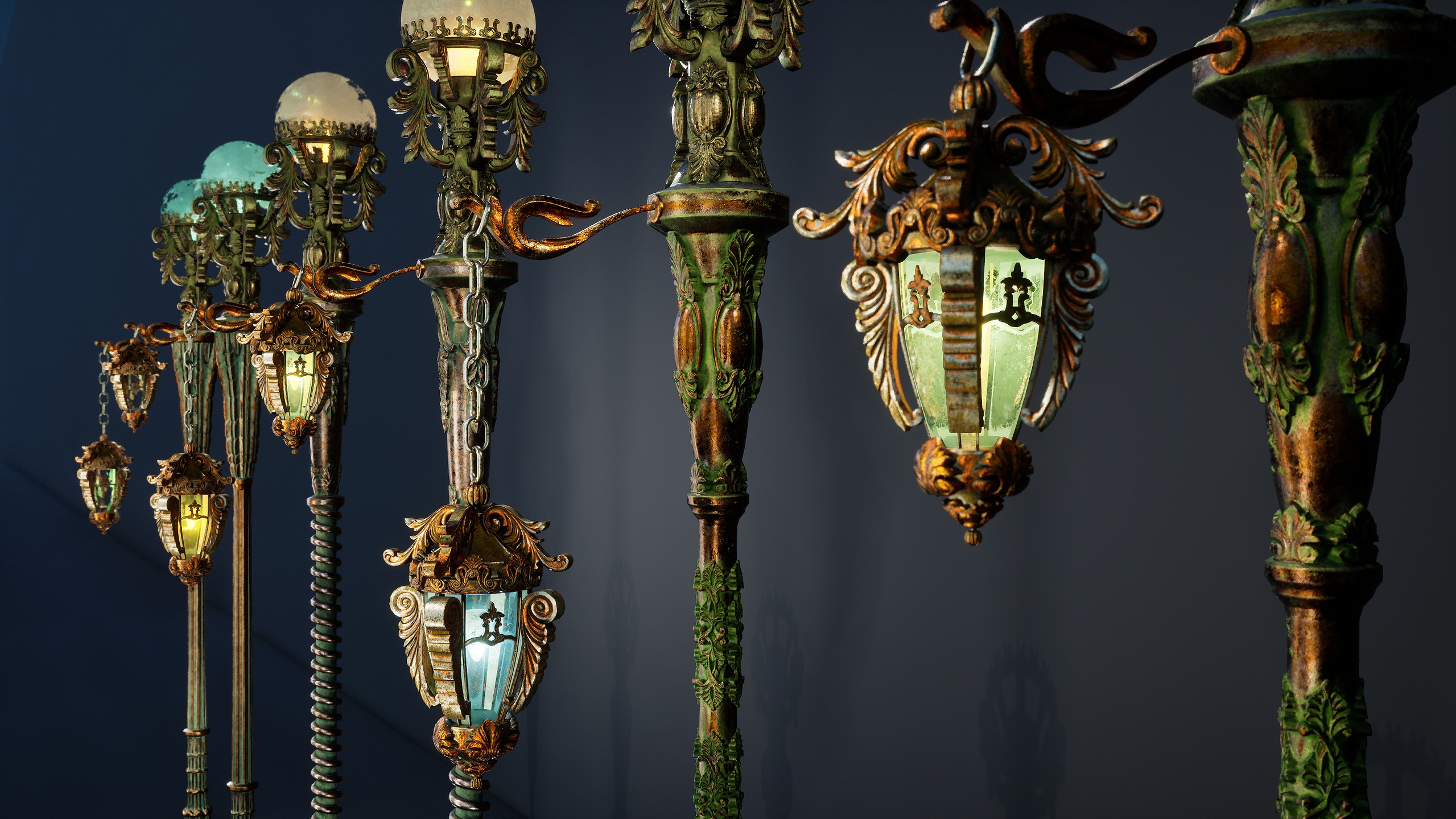 Media 1 for listing Steampunk Lamp Posts
