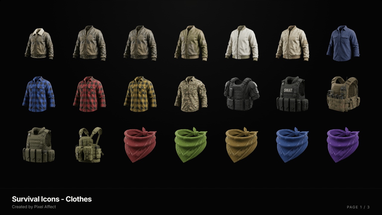 Media 1 for listing Survival Icons Pack