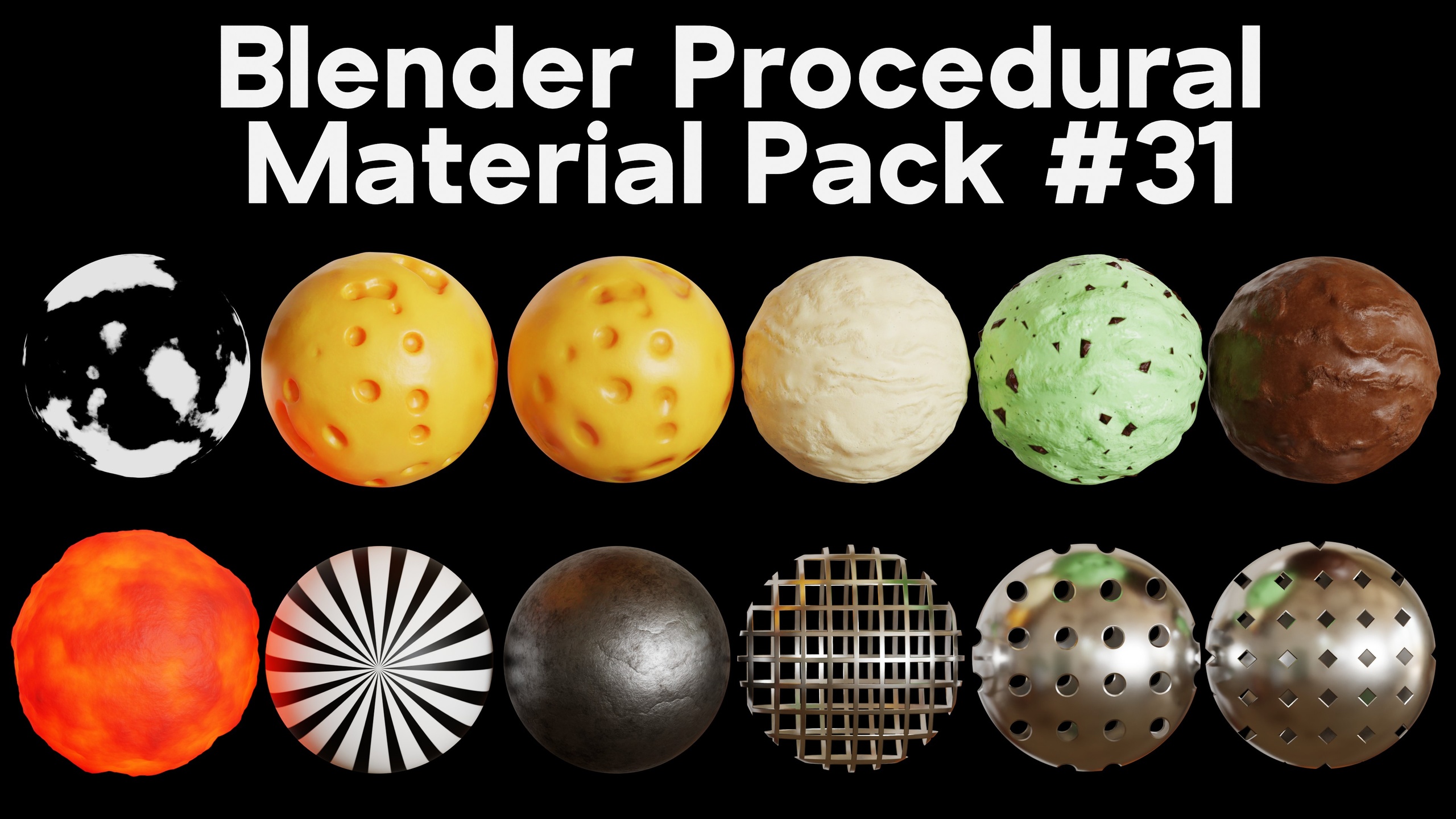 Media 1 for listing Blender Procedural Material Pack #31