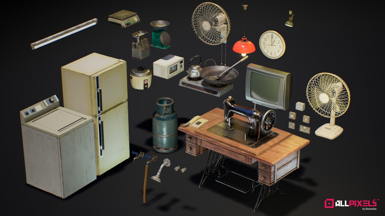Media 1 for listing Hong Kong Public Housing (late 70 - early 80s) - Appliances Pack