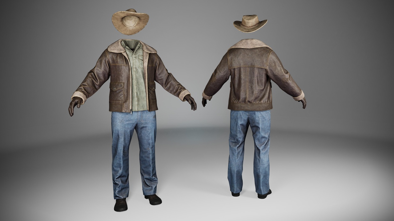 Media 1 for listing Vintage American Outfit – MetaHuman | UE5