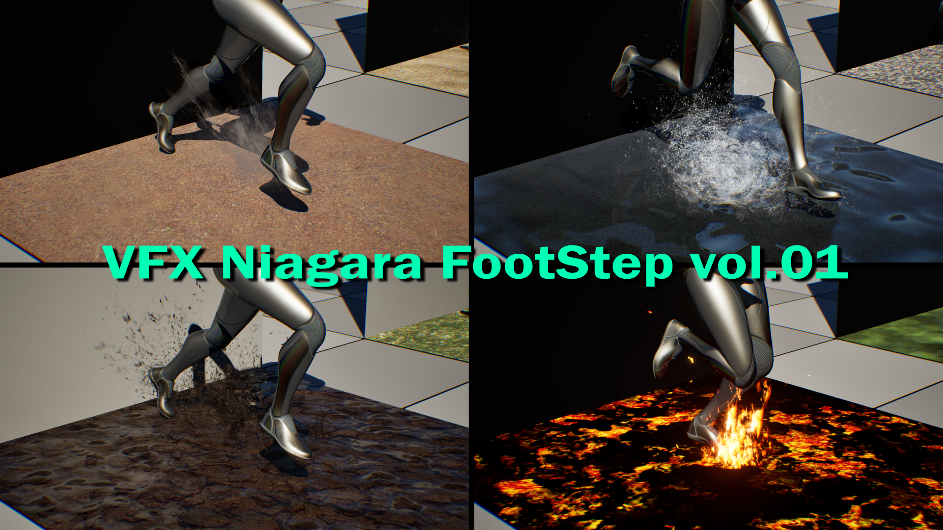 VFX Niagara Footstep Vol.01 | Fab