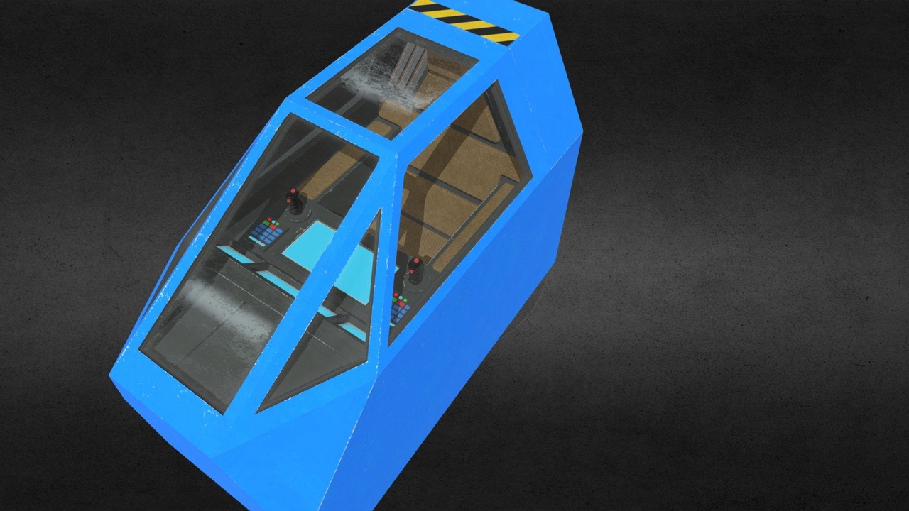 Media 1 for listing Sci-fi Spaceship Cockpit 02