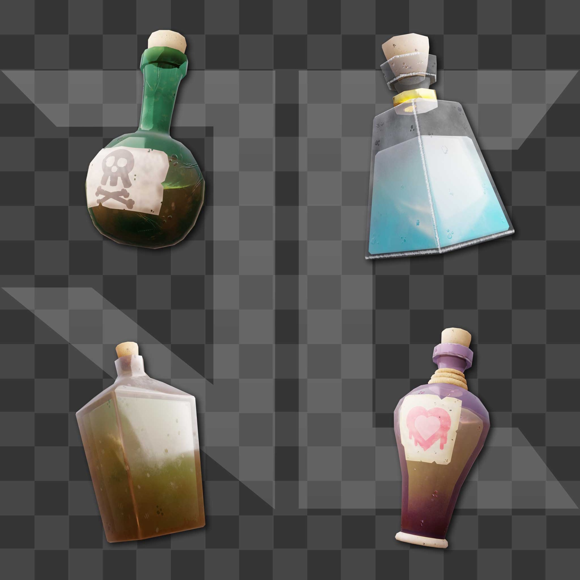 Media 1 for listing Asset Pack Vol 1 - Bottles