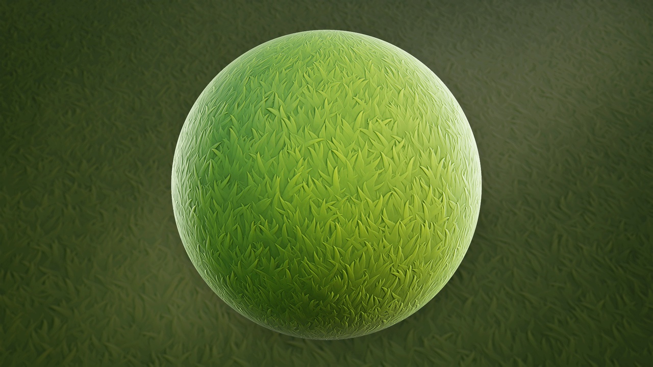 Media 1 for listing Stylized Grass 02A - Material