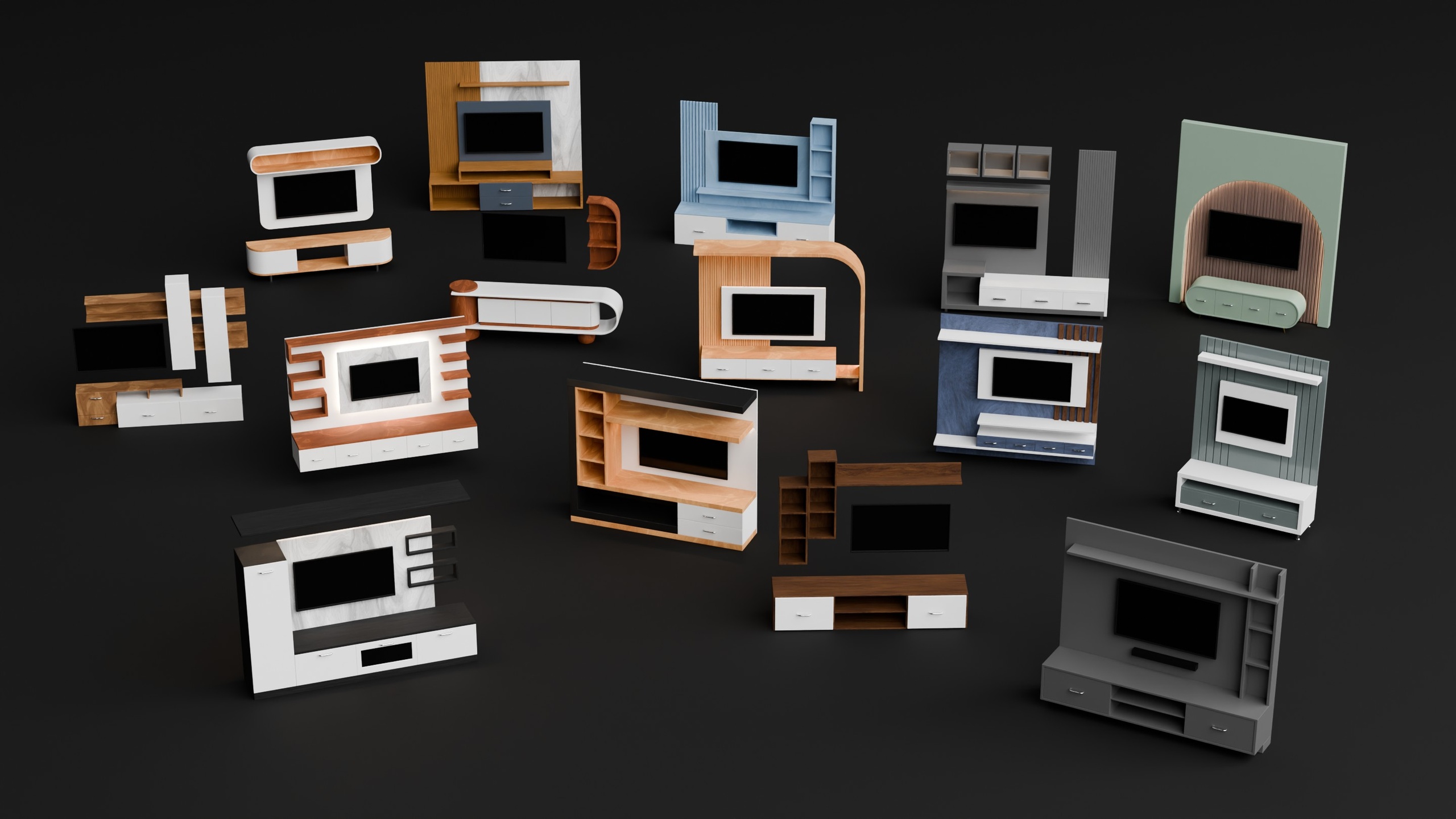 Media 1 for listing Modern TV Unit Collection
