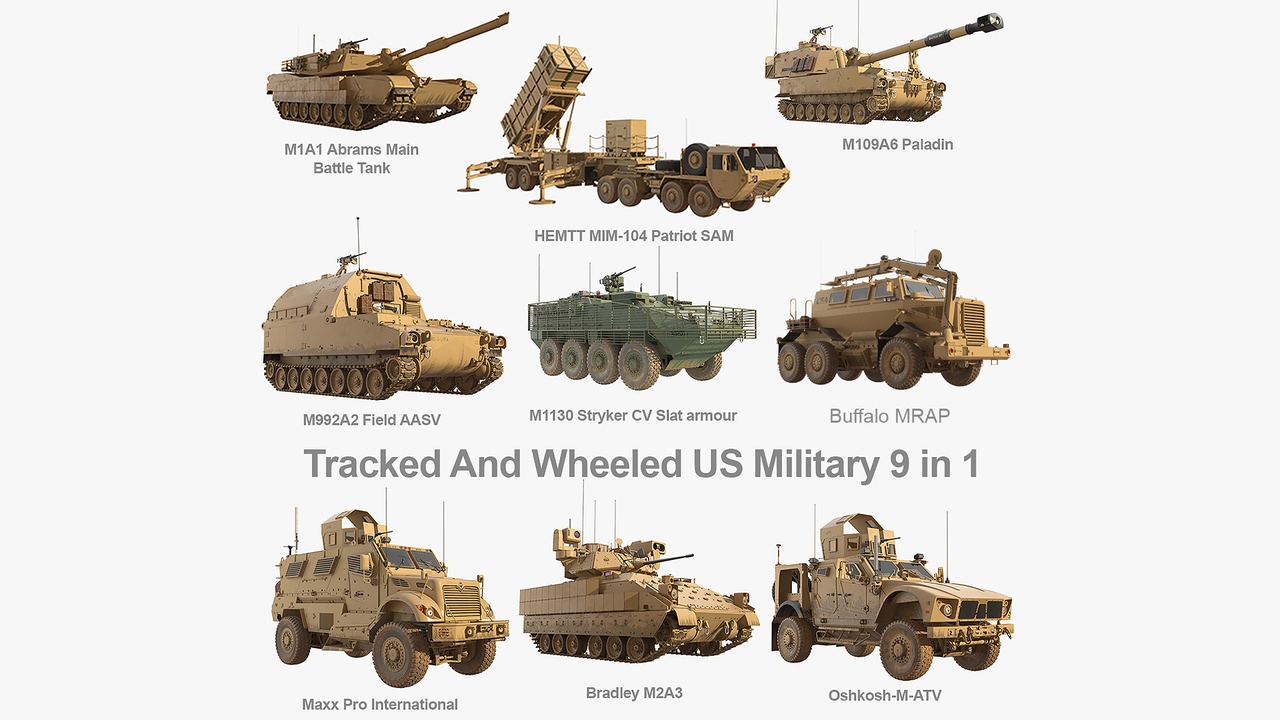 Media 1 for listing Tracked And Wheeled US Military 9 in 1