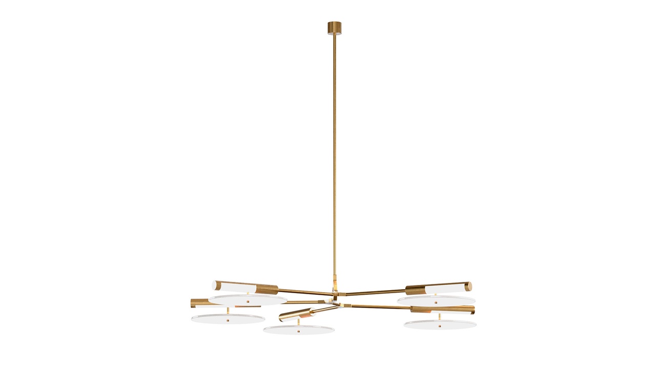 Media 1 for listing 5-Light Branching Disc Lamp in minimalistic style