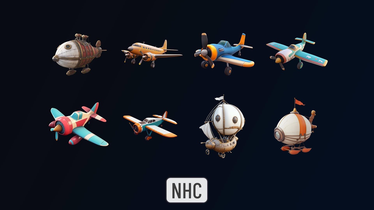 Media 1 for listing NHC - Stylized Aircraft