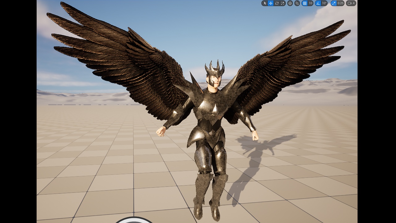 Media 1 for listing Animated Low Poly Angel Knight