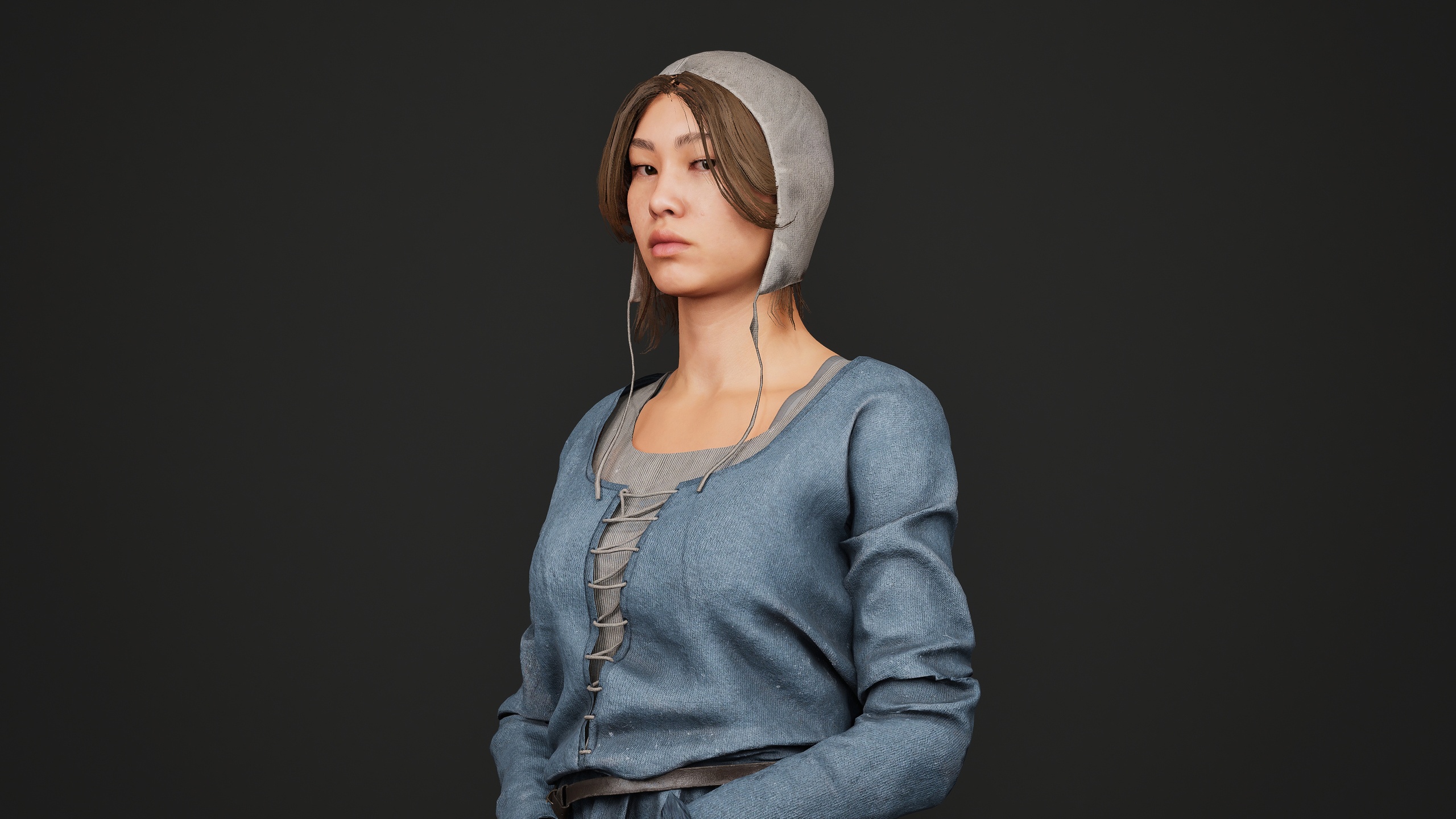 Media 1 for listing Medieval Female Peasant Villager Parametric Character