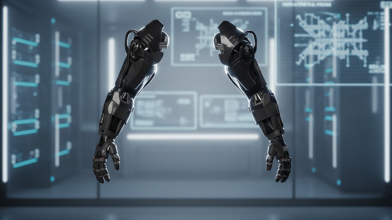 Media 1 for listing Futuristic Robotic Arms  Low Poly PBR Asset metahuman compatible