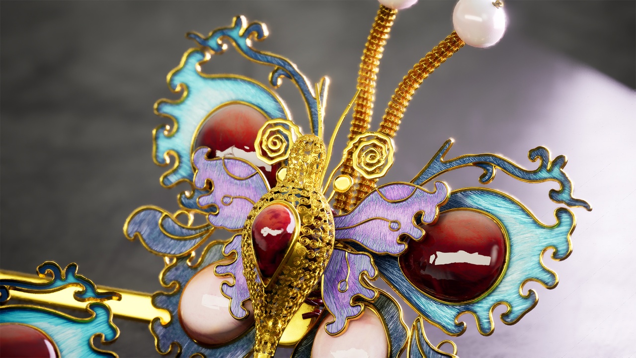 Media 1 for listing Chinese Butterfly Hairpin