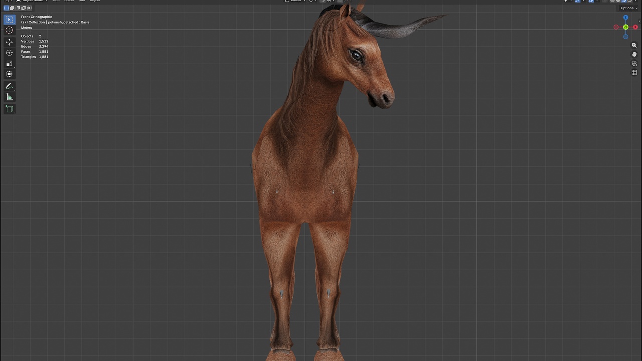 Media 1 for listing Realistic Unicorn Horse Free Version (Idle Animation)