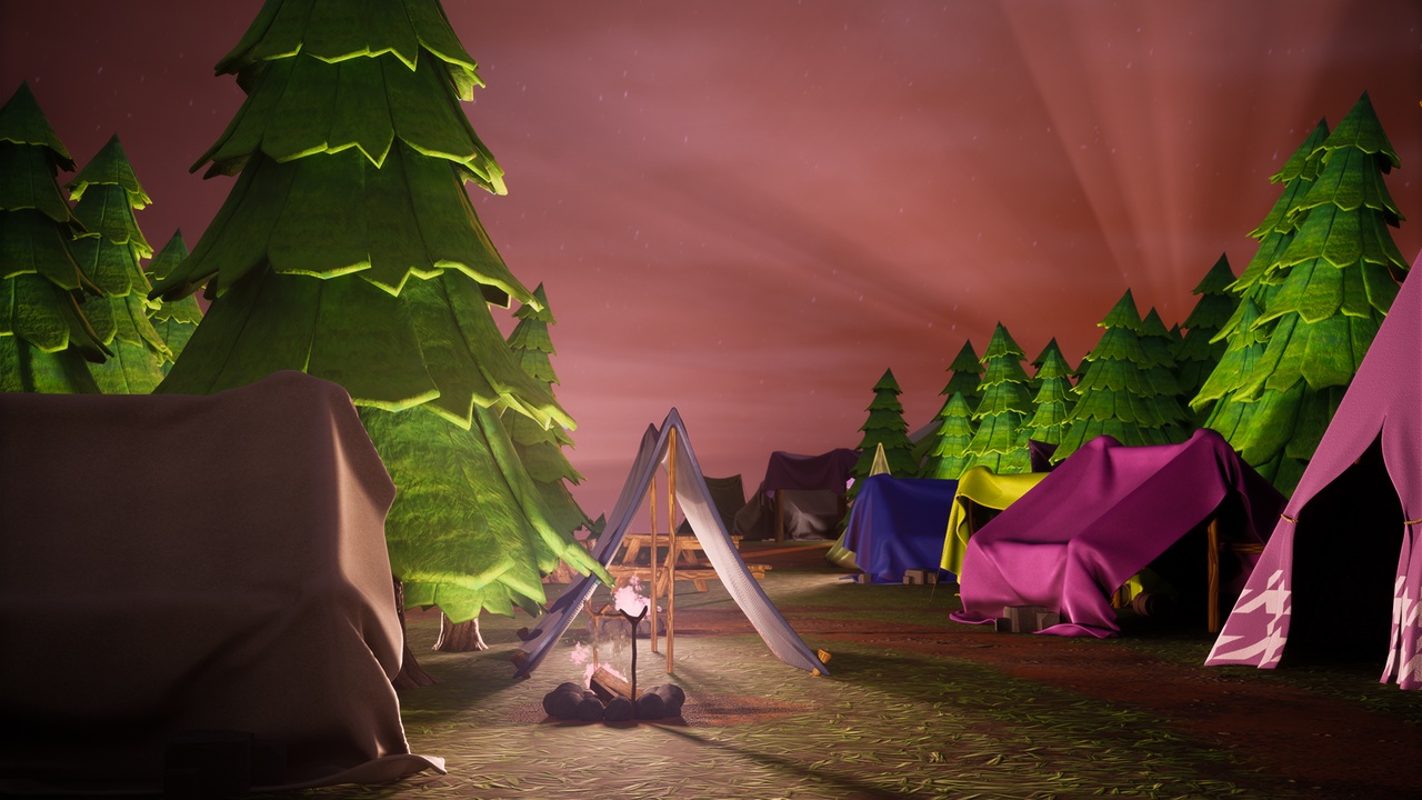 Media 1 for listing Stylized Camping Environment