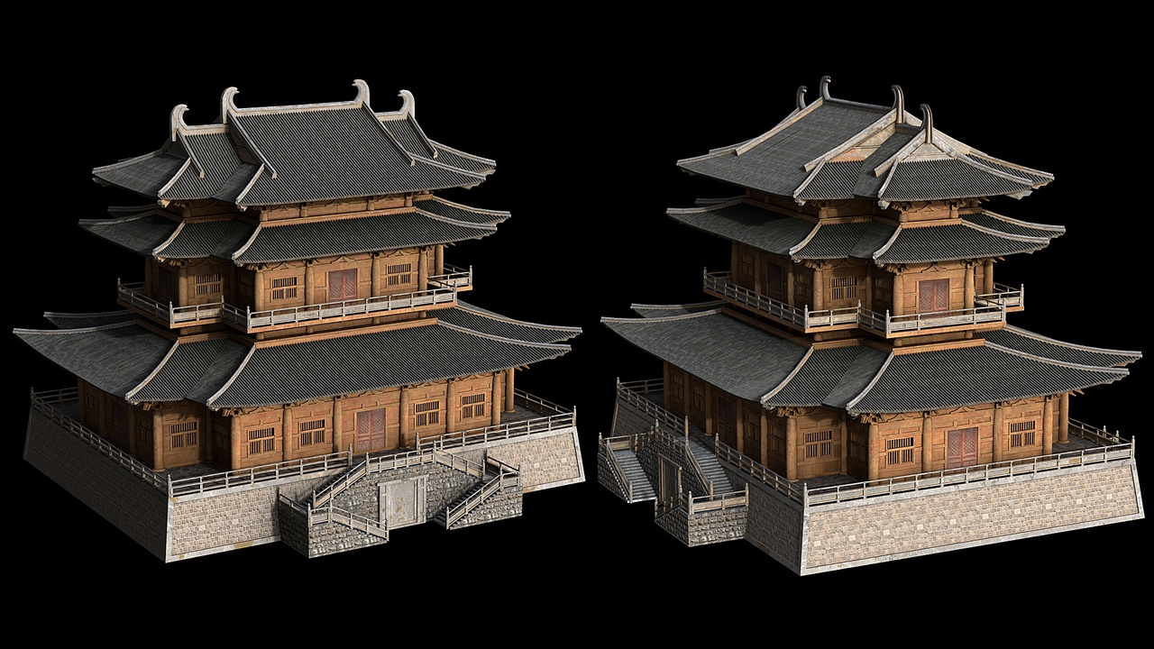 Media 1 for listing Chinese old brown building palace