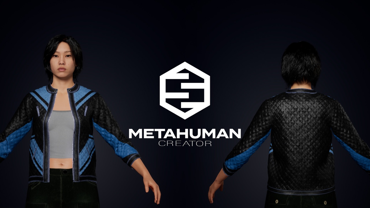 Media 1 for listing Biker Jacket Outfit Metahuman Wardrobe cloth
