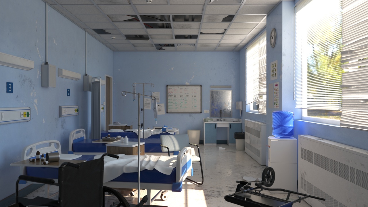 Media 1 for listing Abandoned Hospital Ward and Nurse station