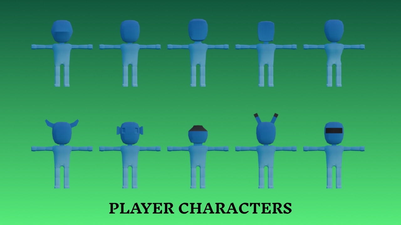 Media 1 for listing HYRUN: Crowd Runner - Hyper Casual Low Poly Asset Pack