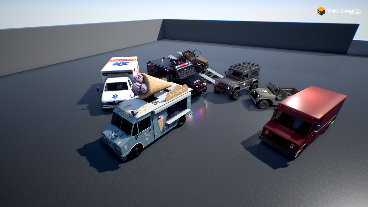 Media 1 for listing Drivable 6 IN 1 Vehicle Bundle / Armored / Siren / Weapon System / Off-Road