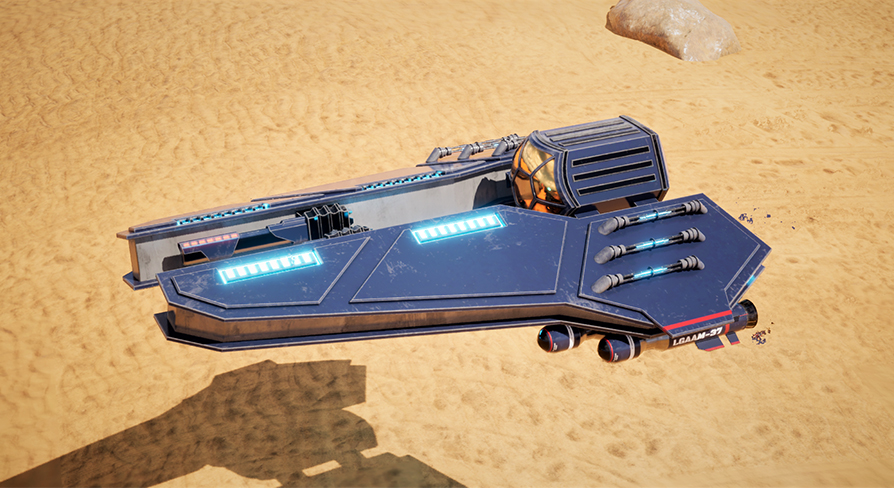 Sci-Fi desert spaceship pack | Fab