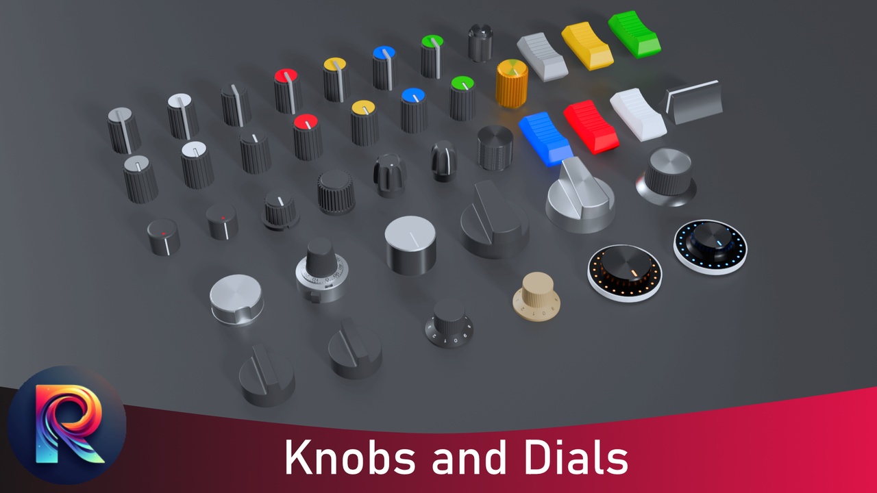 Media 1 for listing 42 High-Quality Industrial & Product Design Knobs