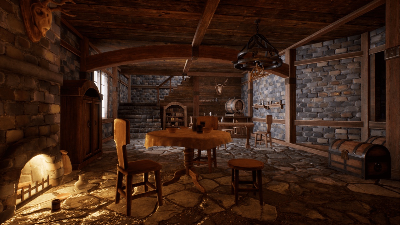 Media 1 for listing Medieval Interior Set