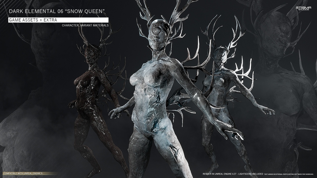 出品Dark Elemental 06 "Snow Queen" - Game Assets + Extraのメディア1