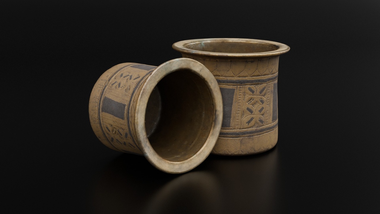 Indian Panchapatra Copper Bowl 제품 등록을 위한 미디어 1개