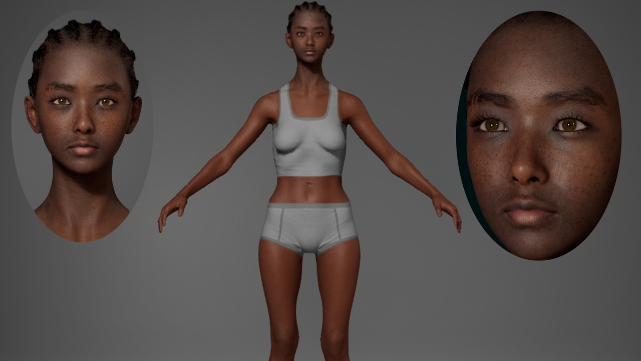 Media 1 for listing Editable MetaHuman Beauty - Barbie.With hair, no clothing included.