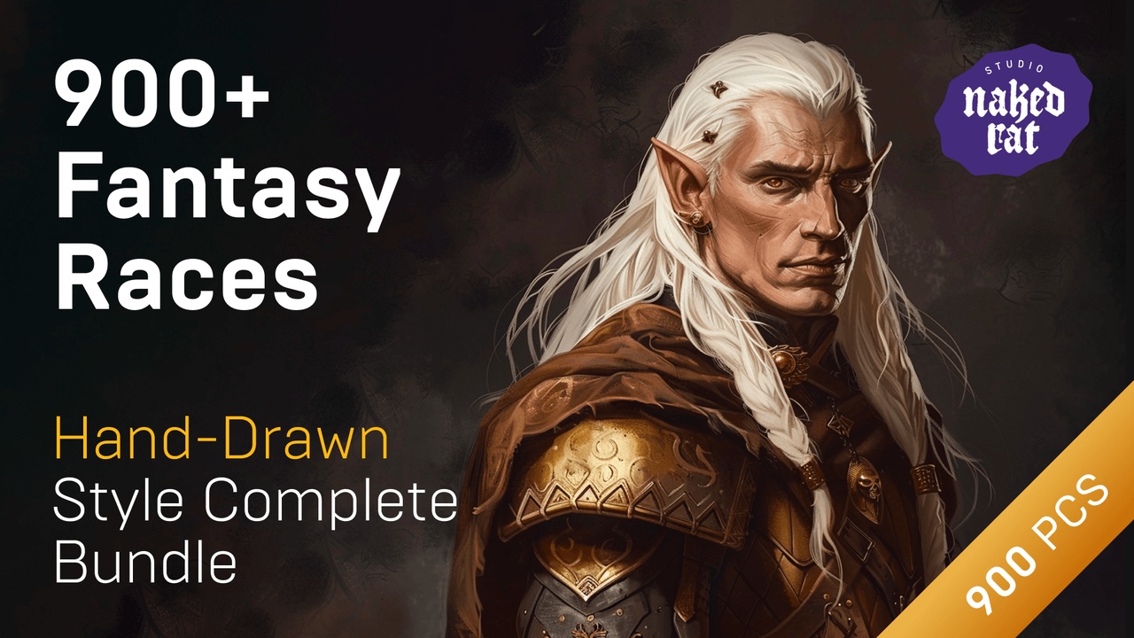 Media 1 for listing Fantasy Character Avatars Icons Set