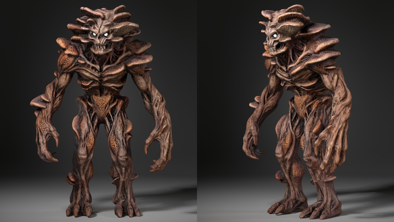 Media 1 for listing Monster 3D Model 2 - Rigged - Animated - Epic Skeleton