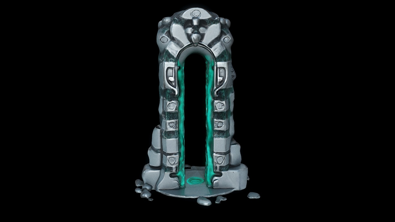 Media 1 for listing Ancient Gateway Portal – PBR 3D Model
