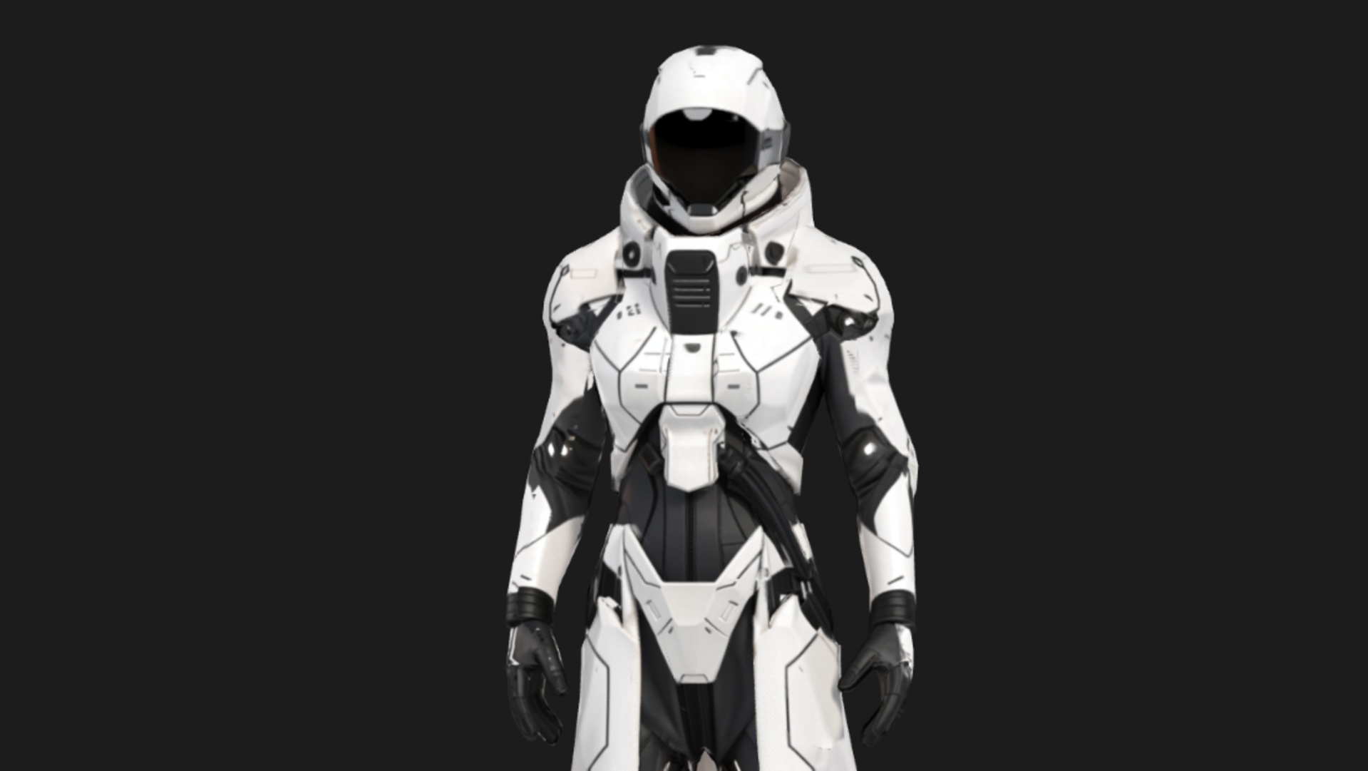 Media 1 for listing Sci-Fi Orbital Exo-Suit Scout Low-Poly 3d Model
