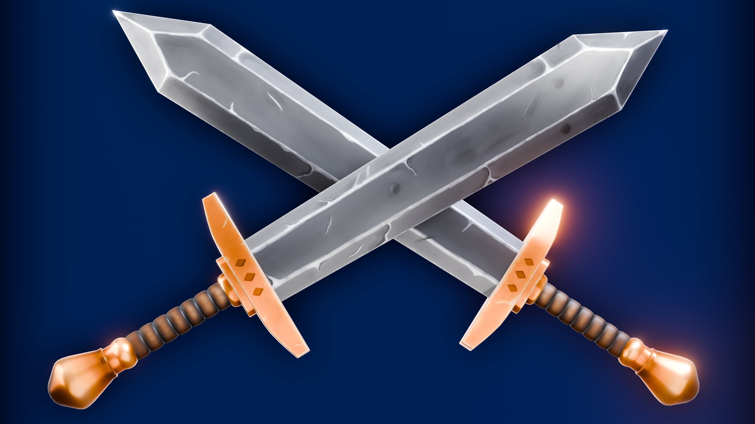 Media 1 for listing Stylized Hand Painted Sword ⚔️