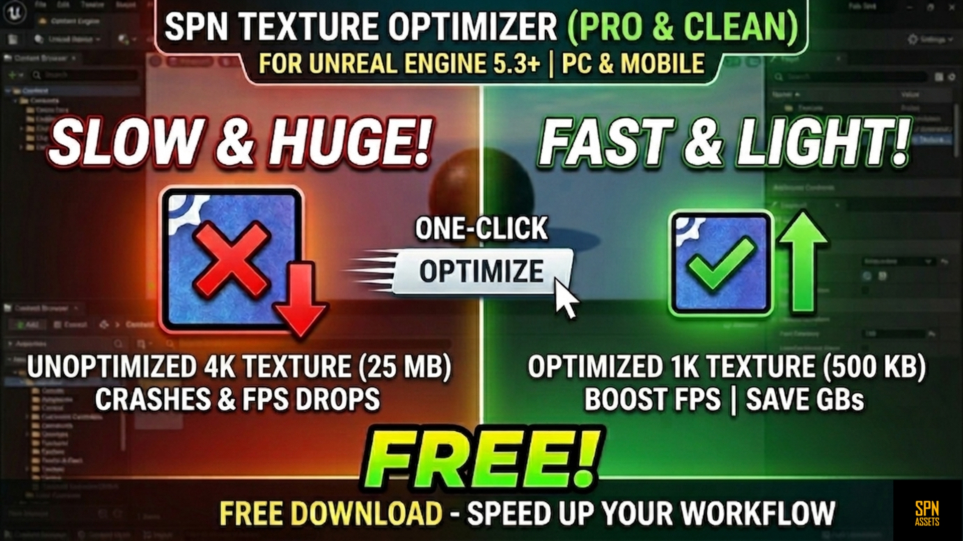 Spnbf SPN Texture Optimizer (Pro & Clean) | Fab