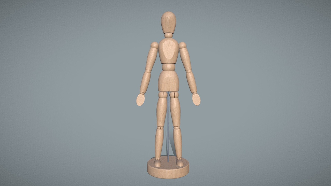 Media 1 for listing Wooden Mannequin