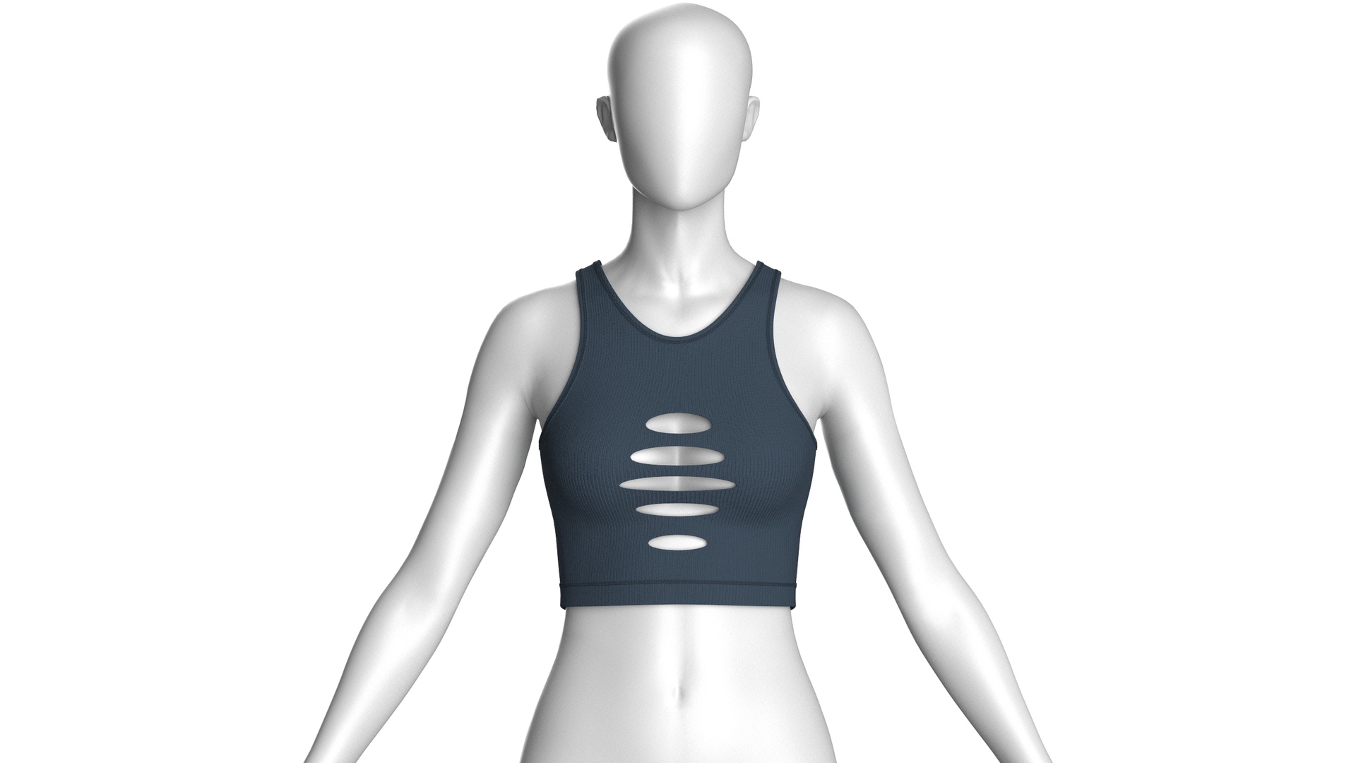 Media 1 for listing Girls Cut-Out Bralette | High Poly
