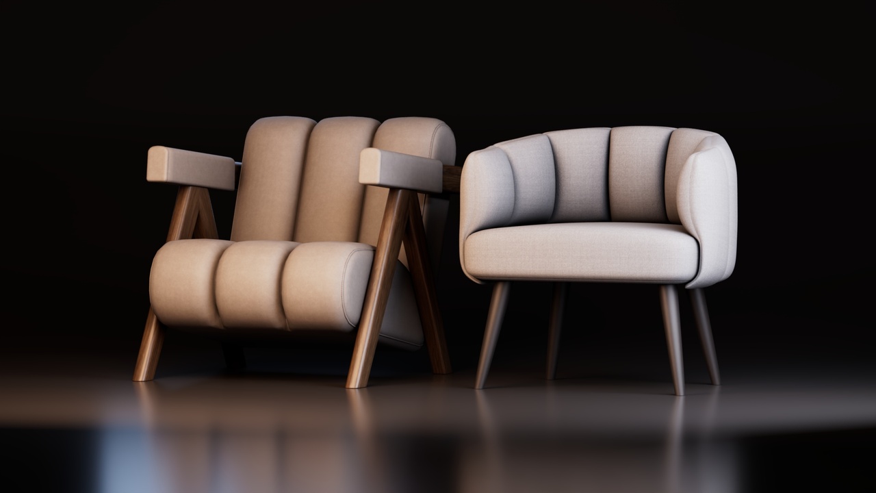 Media 1 for listing Modern Upholstered Accent Lounge Chair