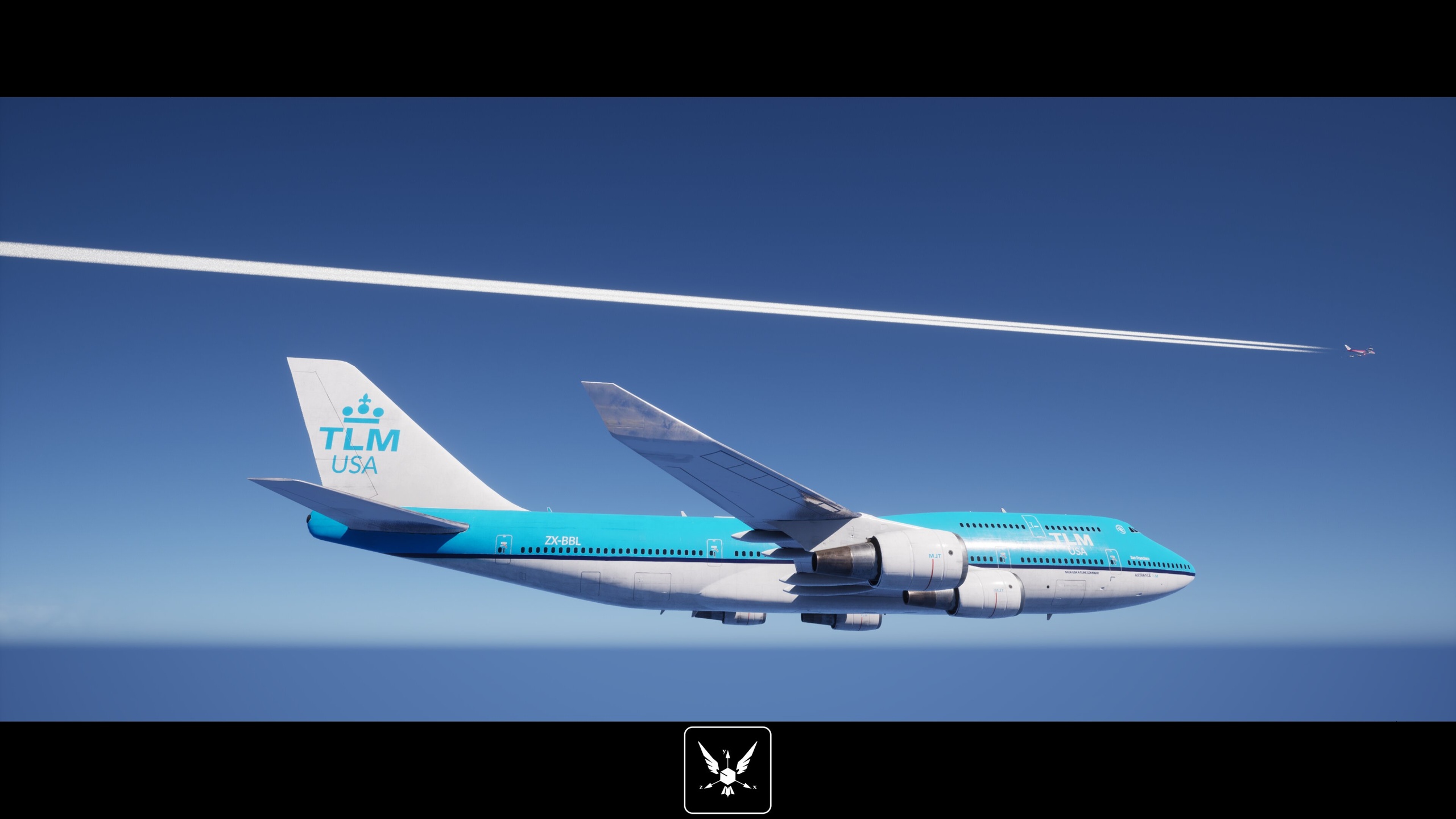 Media 1 for listing Planes - A Blueprint system that flies airplanes across the sky with contrails