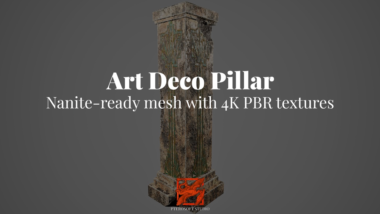 Media 1 for listing Art Deco Pillar