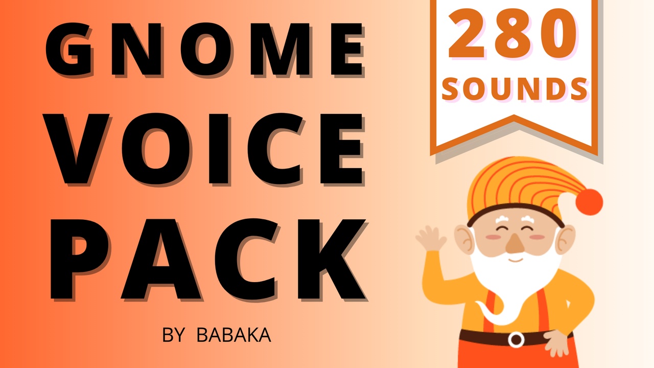 Media 1 for listing Gnome Voice Pack