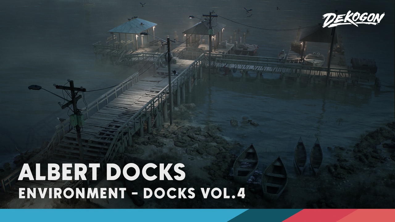 Media 1 for listing DOCKS VOL.4 - Albert Docks (Modular / Low Poly)