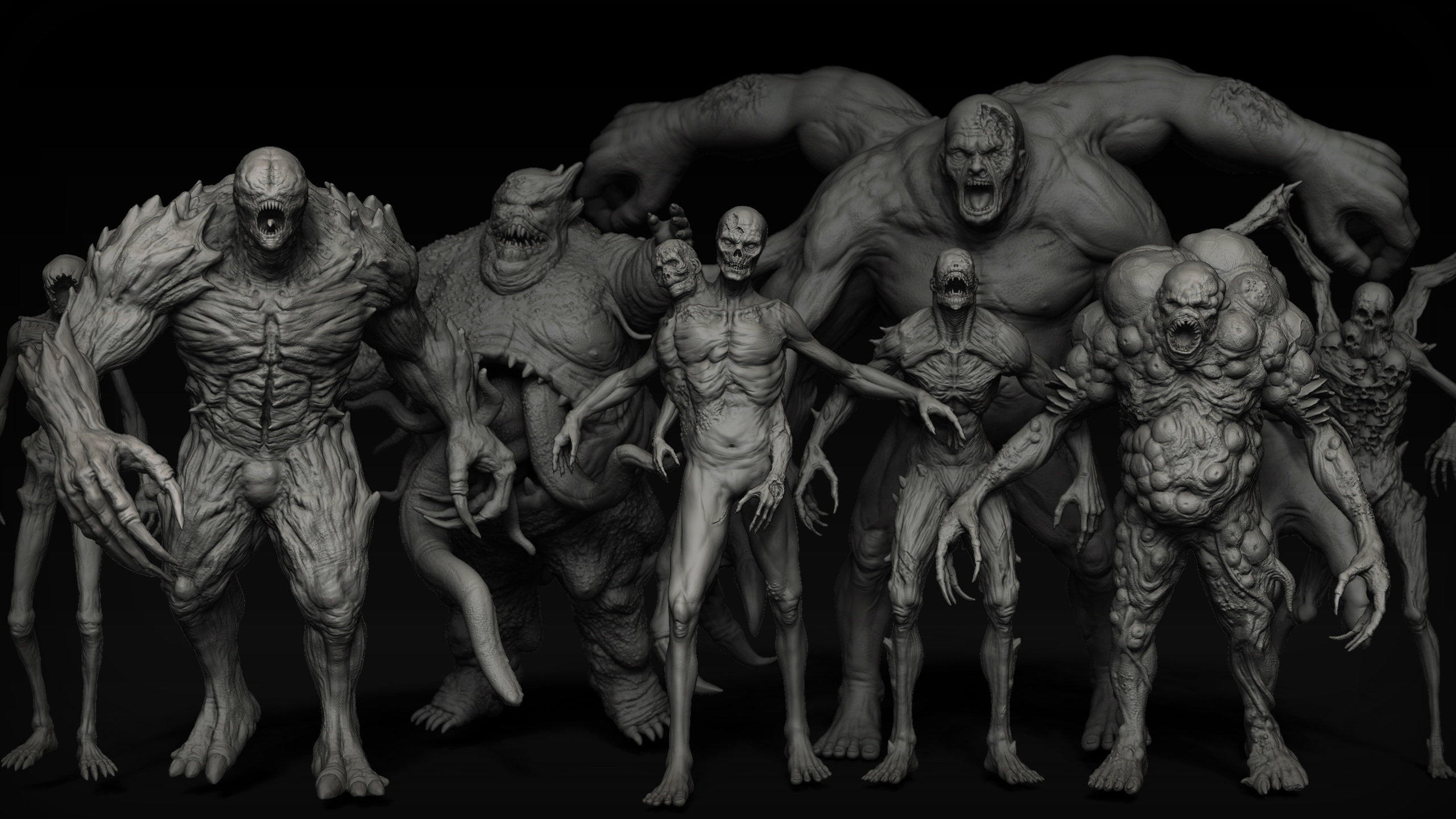 الوسائط 1 للقائمة 80 Undead Creature IMM Brush mega Pack