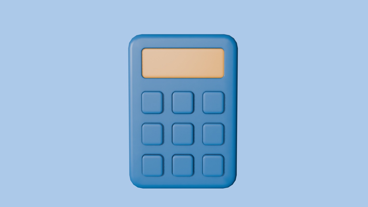 Media 1 for listing Low Poly Stylized Calculator Game Ready Asset