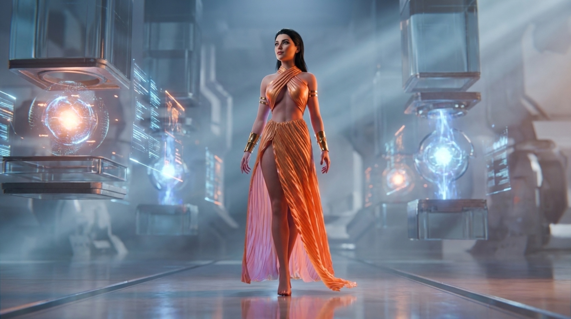 Media 1 for listing The Temple Muse | Ethereal Egyptian Gown