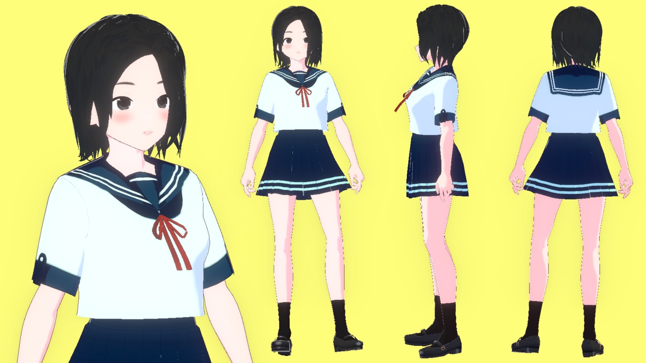 Media 1 for listing Anime School Girl Sayuri - (Character Pack)